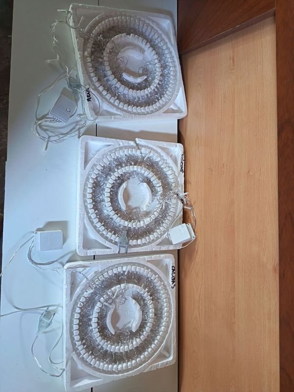Lote de 3 Luces Navideñas LED Circulares