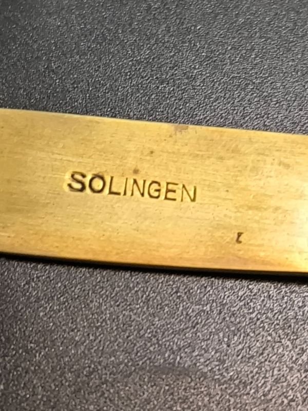 Juego de cubiertos y servilletero Solingen en su estuche original - imagen 3