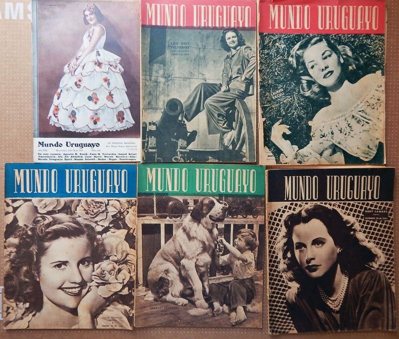 Seis Revistas "Mundo Uruguayo" de Colección (1931-1945)
