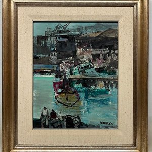 Oleo "Marina" de Hugo Nantes - 50 x 40 cm - imagen 2