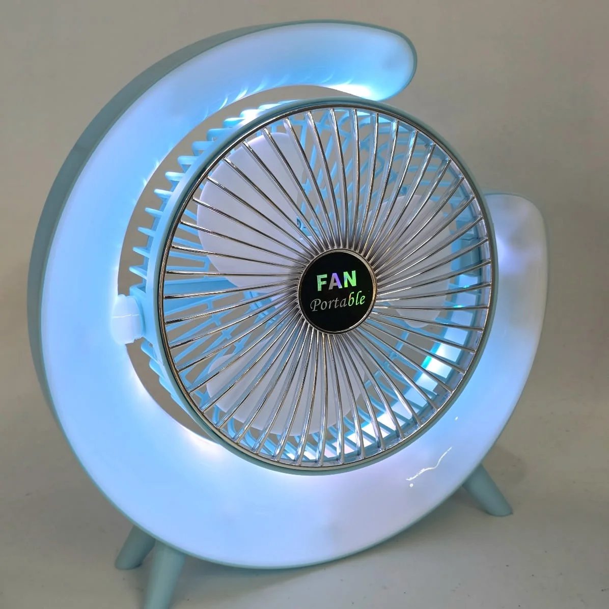 Ventilador portátil con iluminación y funciones adicionales - imagen 9