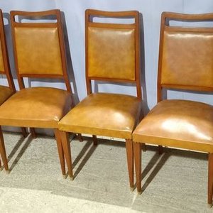 Mesa Extensible Estilo Americano con 6 Sillas Tapizadas - imagen 3