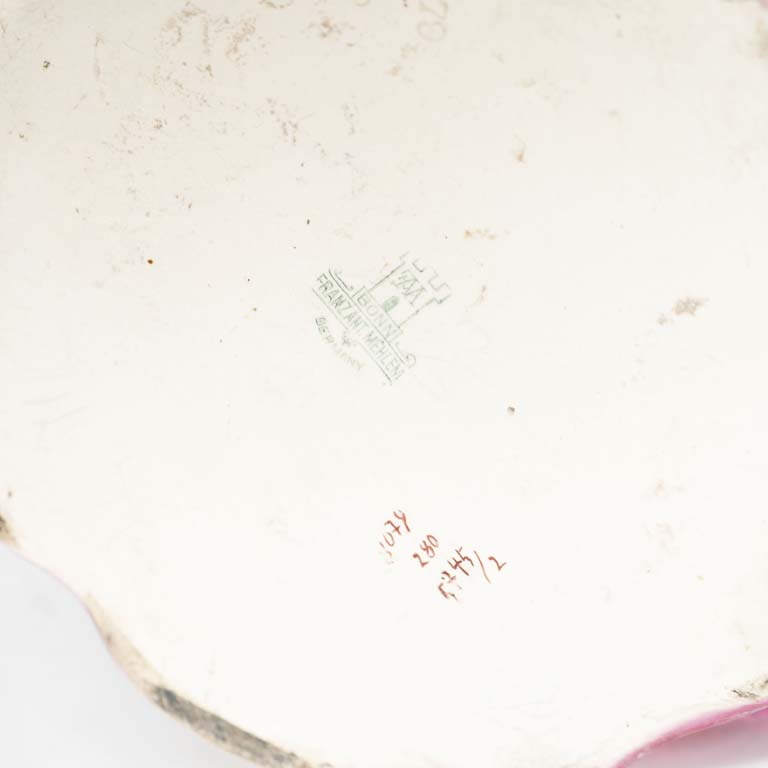 Macetero de mayolica alemana Art Nouveau Bohn - Venta en subasta - imagen 2