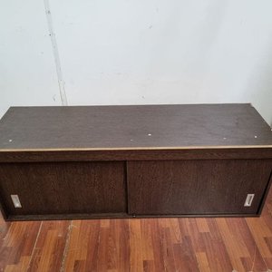 Mueble Modular con 2 Puertas Corredizas Marrón Oscuro - imagen 2