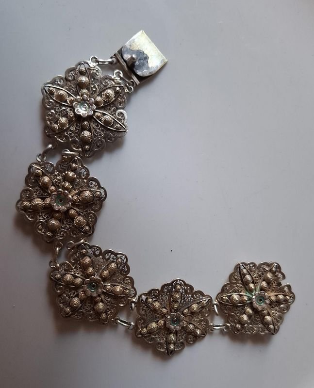 Pulsera de Filigrama Antigua y Hermosa - imagen 4