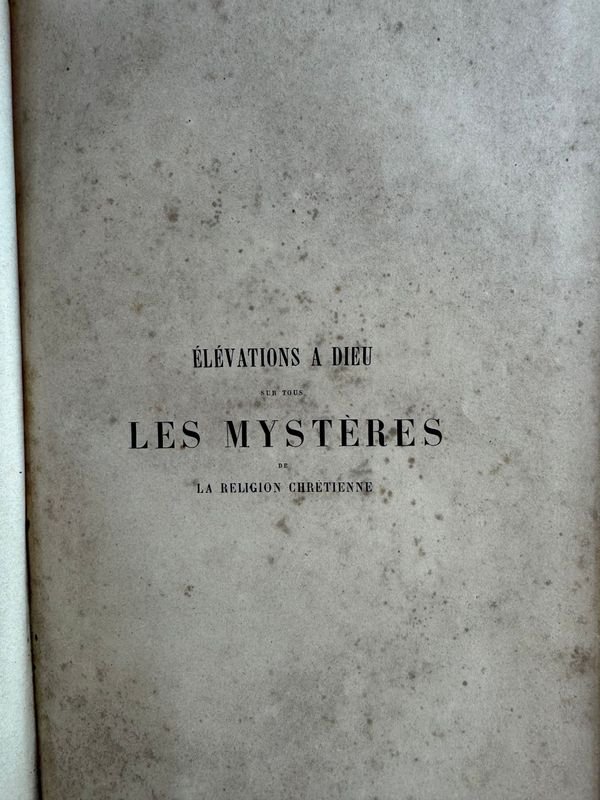 Libro antiguo con manos de plata: Elevaciones a Dios Sobre los Misterios de la Religión Cristiana - imagen 3
