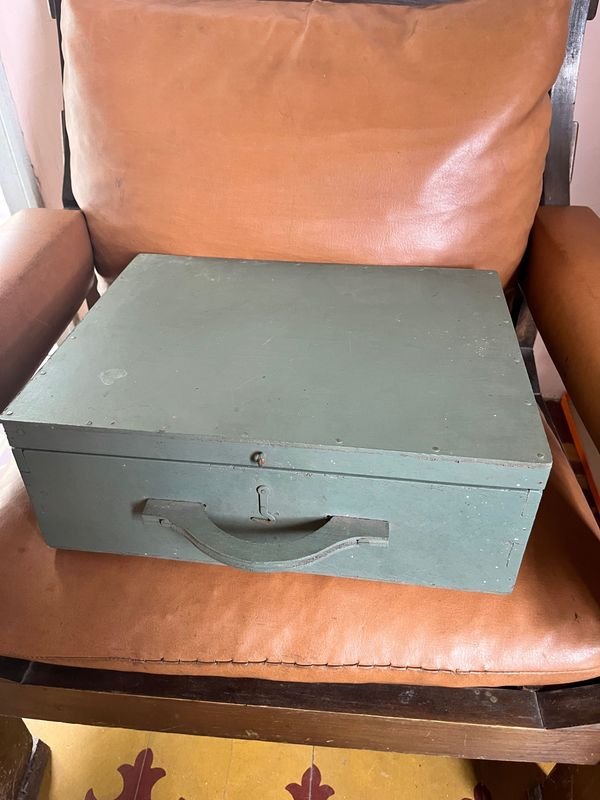 CAJA MADERA VERDE