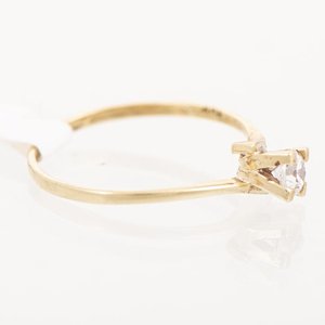 Anillo de Oro 18k con Circonia Talla 16mm - imagen 2