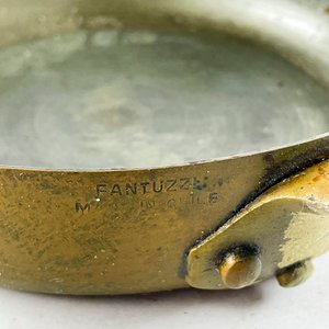 Sartén Antigua de Cobre con Asa de Cerámica - Marca Fantuzzi - imagen 3