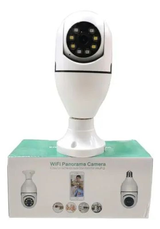 Cámara de Seguridad WiFi Tipo Lámpara con Visión Nocturna y Audio Bidireccional