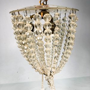 Colgante de vidrio con cuentas de cristal y plaquetas - imagen 4