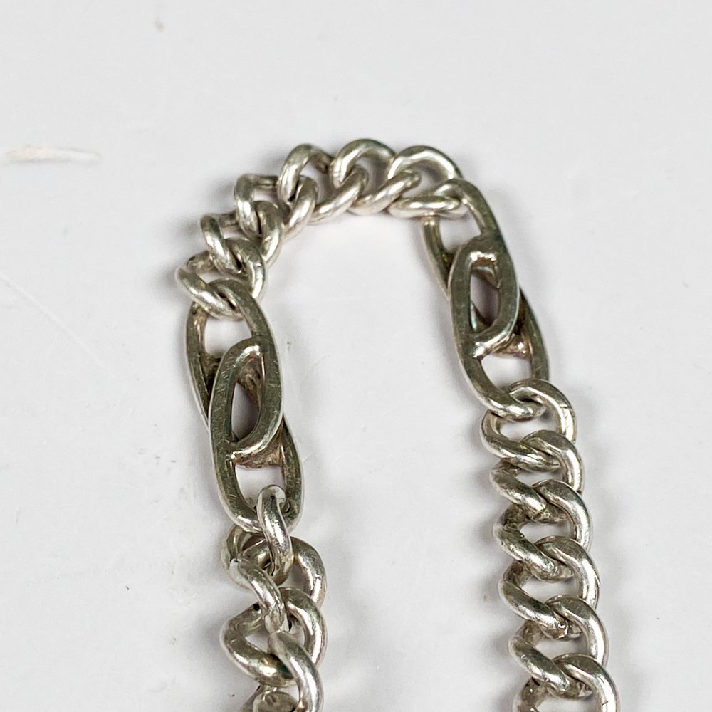Pulsera de plata gruesa, accesorio para hombre - imagen 2
