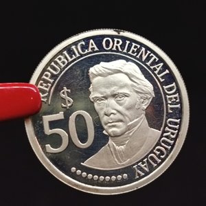 Moneda Conmemorativa Uruguay 50 Pesos 2011 Bicentenario Plata PROOF - imagen 9