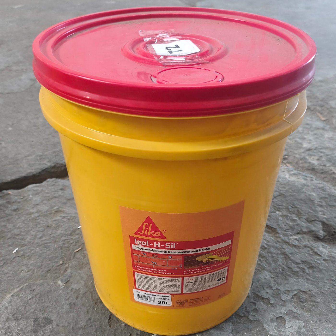Impermeabilizante Transparente Sika Igol-H-Sil Balde 20 Litros