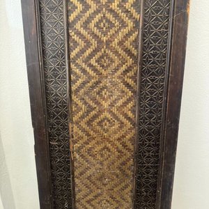 Panel Biombo Decorativo Estilo Oriental con Ave Tallada - imagen 3