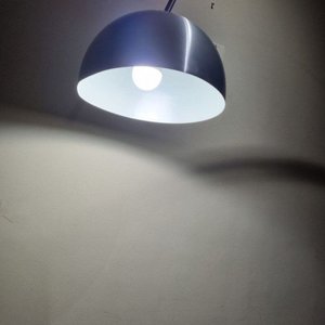 Lámpara de Pie Arco Metal Cepillado Pantalla Cúpula Orientable 188cm - imagen 4