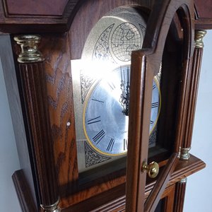 Reloj de Pie Antiguo Imitación con Péndulo y Maquinaria de Cuarzo - imagen 4