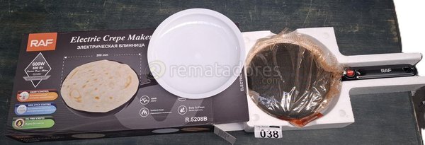 Crepera Eléctrica RAF R.5208B con Control Inteligente