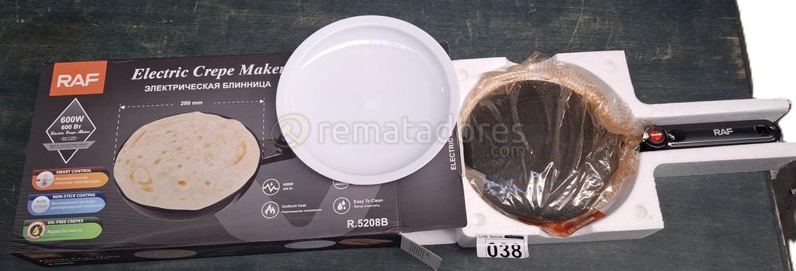 Crepera Eléctrica RAF R.5208B con Control Inteligente
