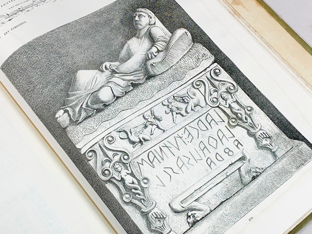 Libro de arte "Art Pour Tous" (1882) con objetos decorativos en blanco y negro - imagen 3