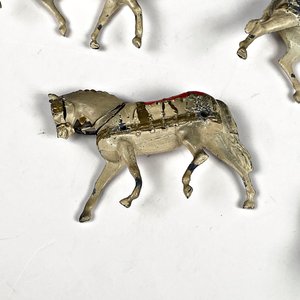 Antigua Diligencia de Plomo con Seis Caballos y Jinete - imagen 6