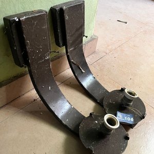 2 Apliques de Luz de Pared Vintage Marrones - imagen 3
