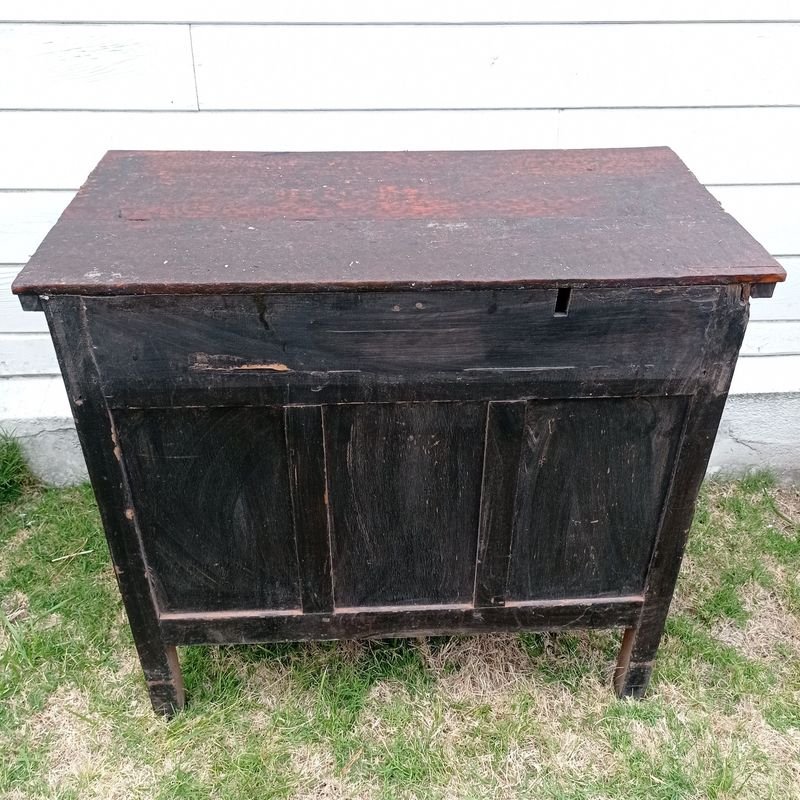 Mueble auxiliar en cedro con dos cajones y un estante - imagen 4