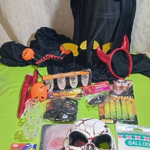 Lote anterior: Lote Disfraces y Accesorios Halloween: Vasitos, Vinchas, Máscaras, Capas y Calabazas