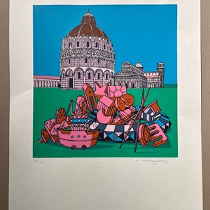 Serigrafía "Sin Título" de Miguel Ángel Battegazzore, Edición 38/90 - imagen 2