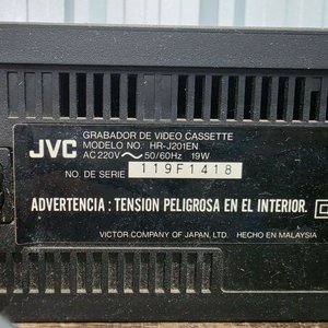 Reproductor de Video VHS JVC HR-J201EN Gris Oscuro - imagen 8