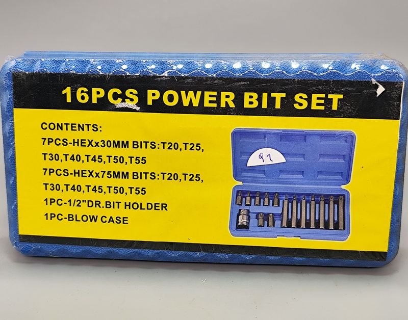 Set de 16 Puntas Torx para Encastre 1/2'' con Estuche