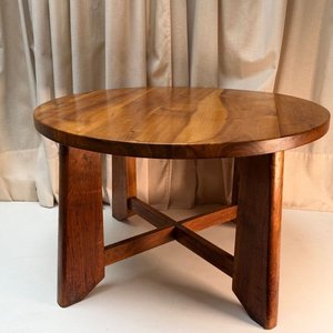 Mesa Circular de Madera Maciza de Calidad - imagen 1