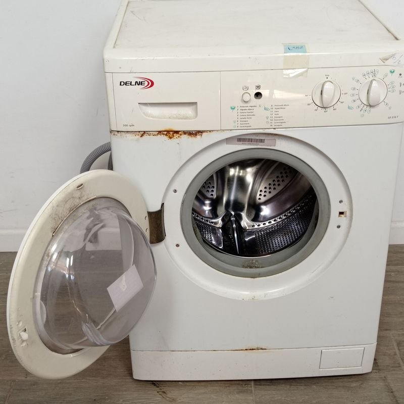 Lavarropas con rastro de óxido marca Delne, le falta un botón. No Funciona. - imagen 3