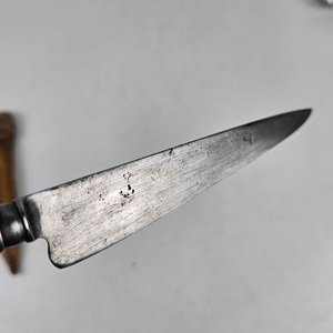 Cuchillo Criollo con Mango de Platería y Hoja "Acero Solingen Guazubira" - imagen 4