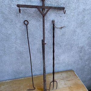 Lote de Implementos para Asado: Estaca, Trinche y Atizador - imagen 2