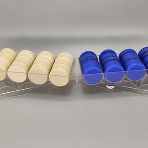 Lote anterior: Fichas de Juego Plásticas Azules y Marfil con Bandejas Organizadoras