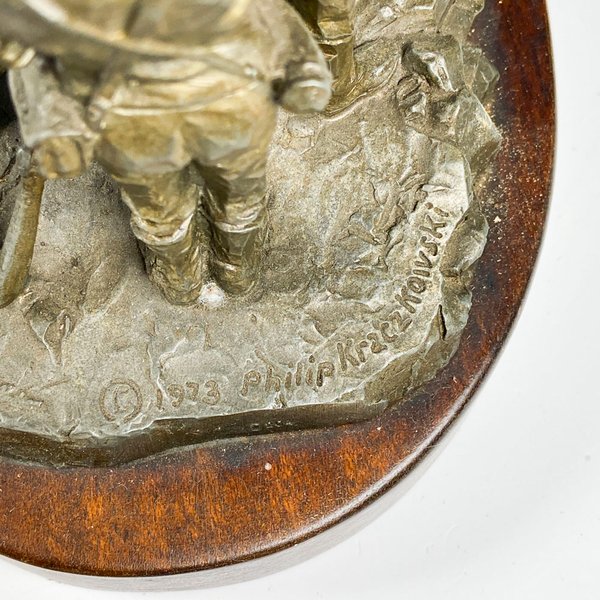 Bronce firmado con concorde bridge, medidas 14 x 19 cm - imagen 5