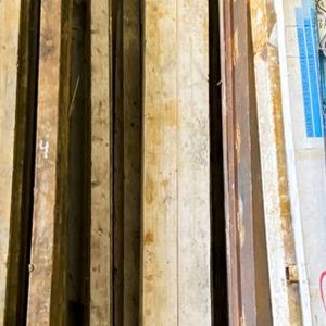 Seis Tirantes de Madera Usados con Polillas y Detalles (2.5 a 4m) - imagen 1