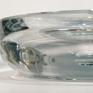 Cenicero Circular de Cristal Hialino Vintage - imagen 2