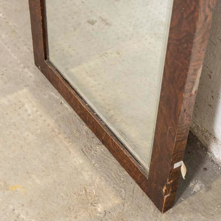 Puerta espejo biselado con marco de madera enchapada - imagen 3