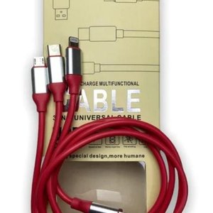 Lote siguiente: Cable Cargador Universal 3 en 1 para Celulares y Dispositivos