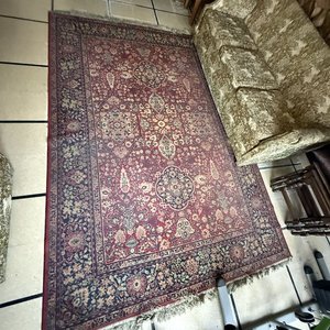 Alfombra Grande Estilo Persa con Diseño de Medallones y Motivos Florales - imagen 4
