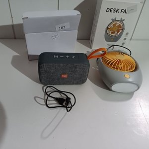 Parlante Portátil T&G y Ventilador USB con Luz LED - imagen 2