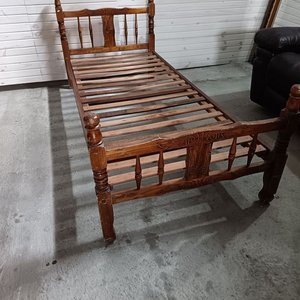Cama de 1 Plaza Estilo Provenzal en Madera - imagen 5