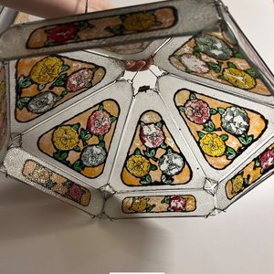 Lámpara de Techo Estilo Tiffany con Flores - imagen 5