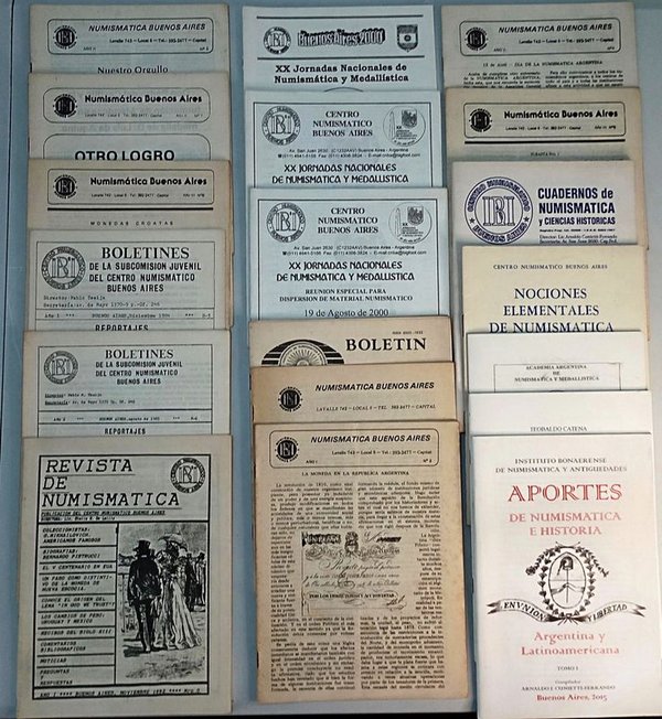 Lote de 19 Publicaciones sobre Numismática Argentina - imagen 1