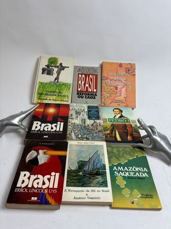 Lote siguiente: Colección de libros sobre Brasil: historia, viajes, política e independencia