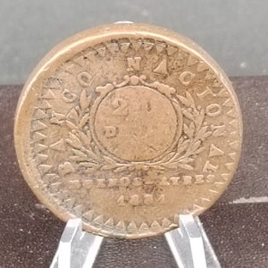 Moneda Argentina 20 Décimos de Real, Año 1831 - Cobre - imagen 3
