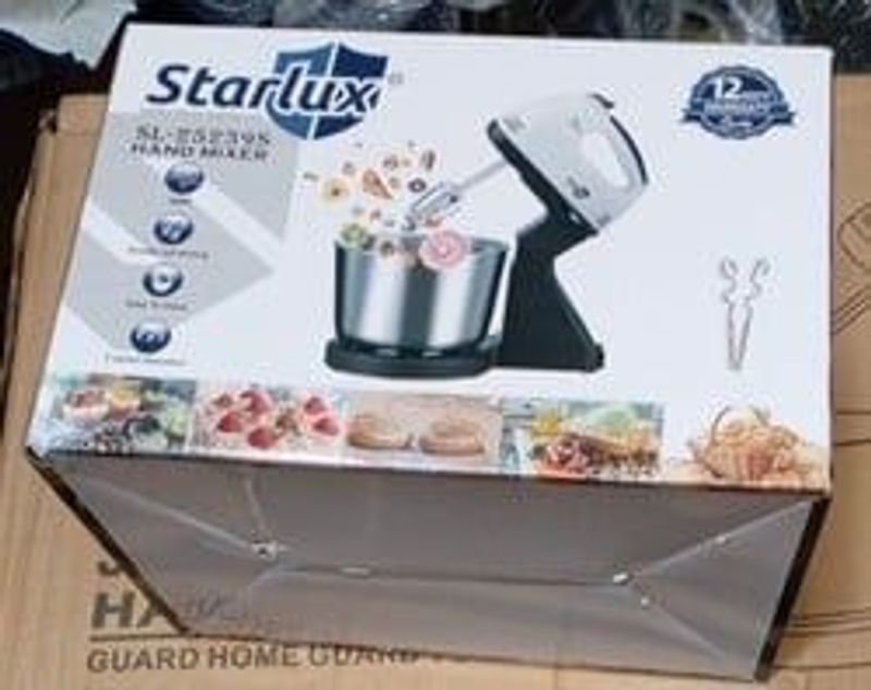 Batidora Starlux - Nueva en caja 2000W, 7 velocidades incluye soporte y bowls de acero inoxidable - imagen 2