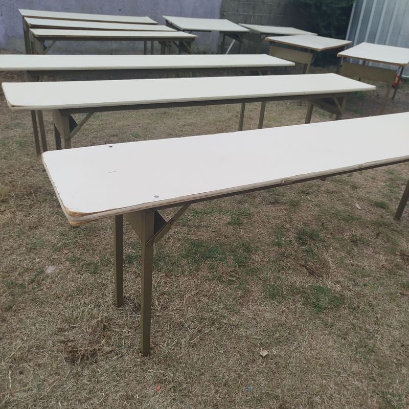 Mesas para eventos con estructura plegable en hierro - imagen 4